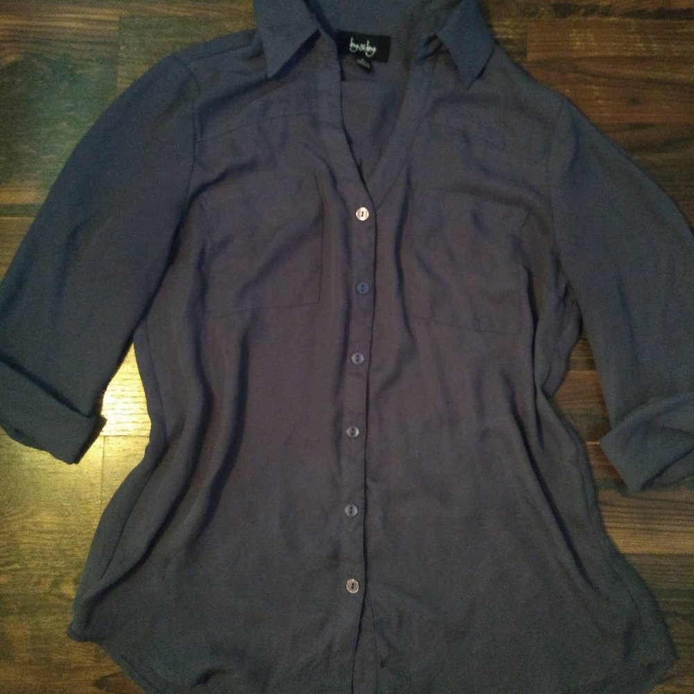 Lavender Button Up Blouse